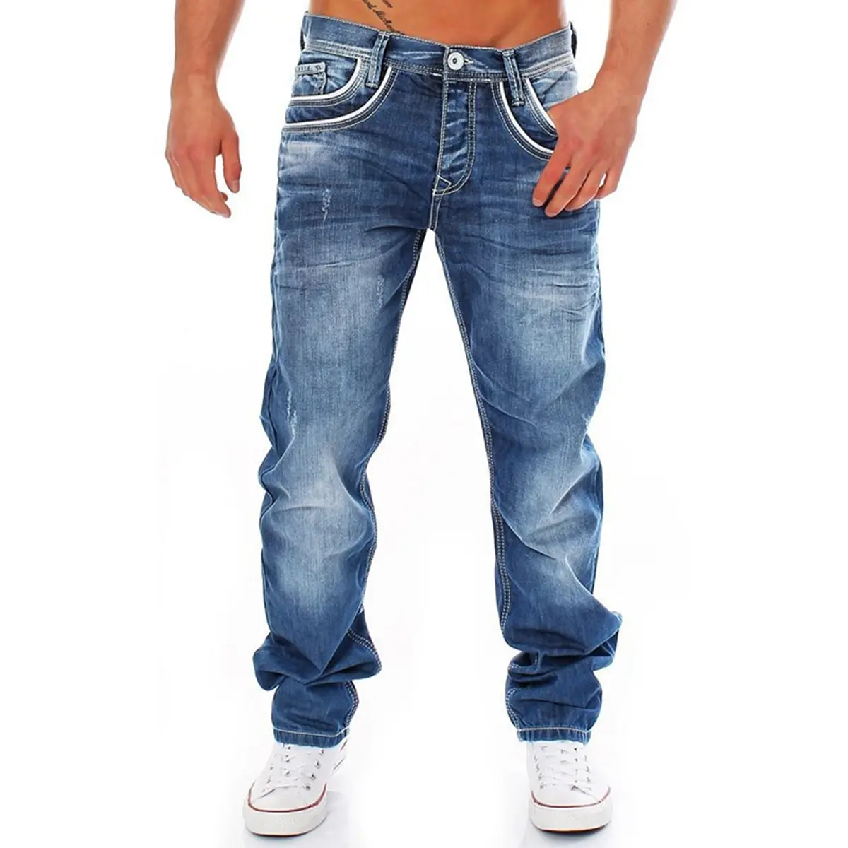 Men Pants Jeans Denim Trousers
